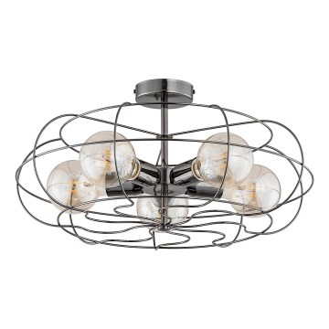 Plafon LOTOS 5xE27/15W/230V antracyt