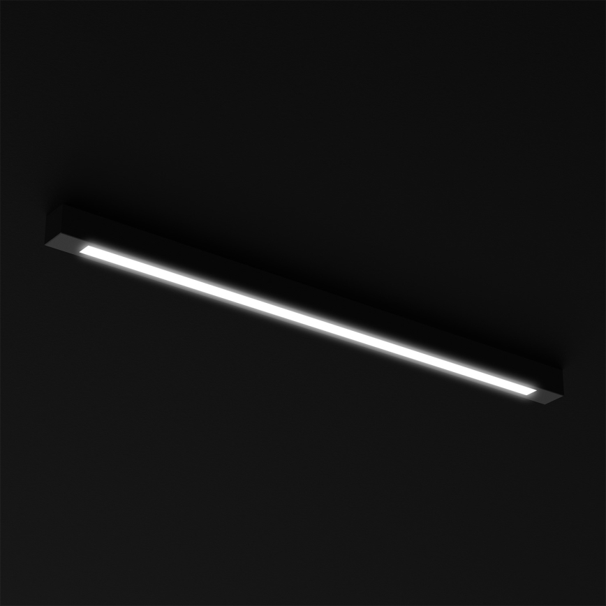 Plafon LUNGO T8 1xG13/18W/230V czarny