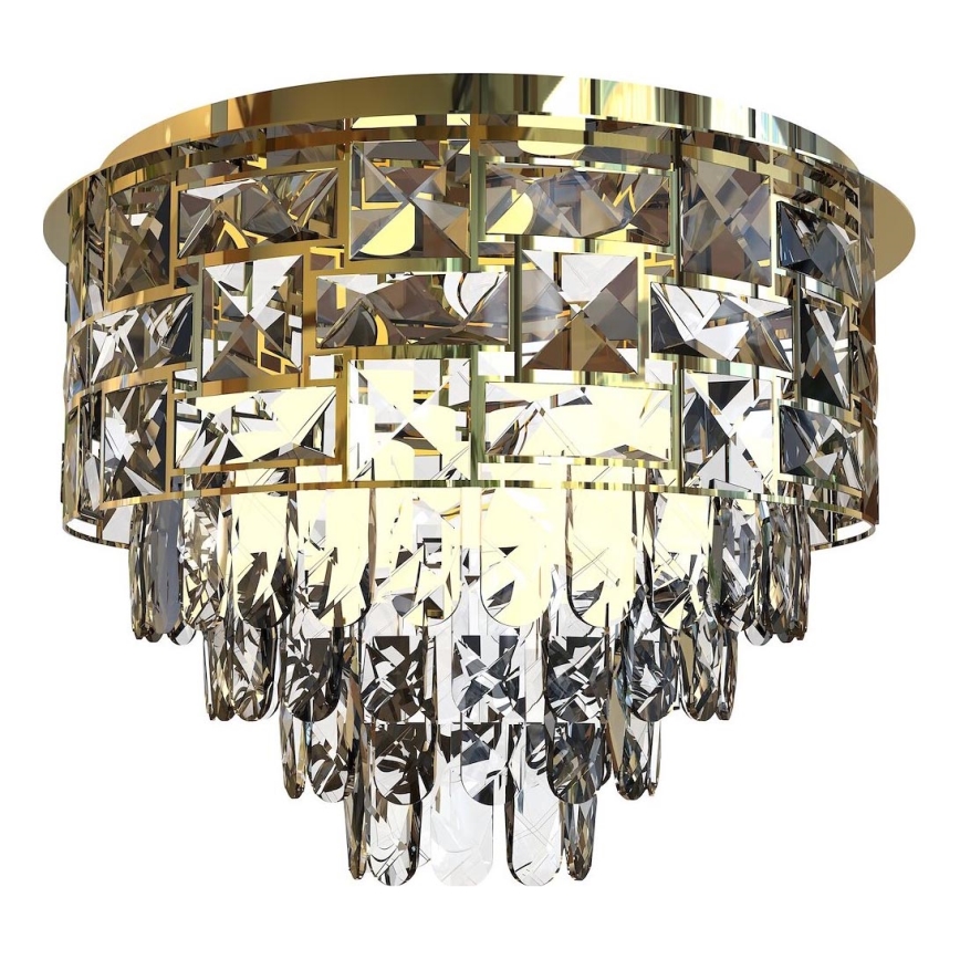 Plafon LUXURIA 9xE14/40W/230V śr. 48 cm złoty