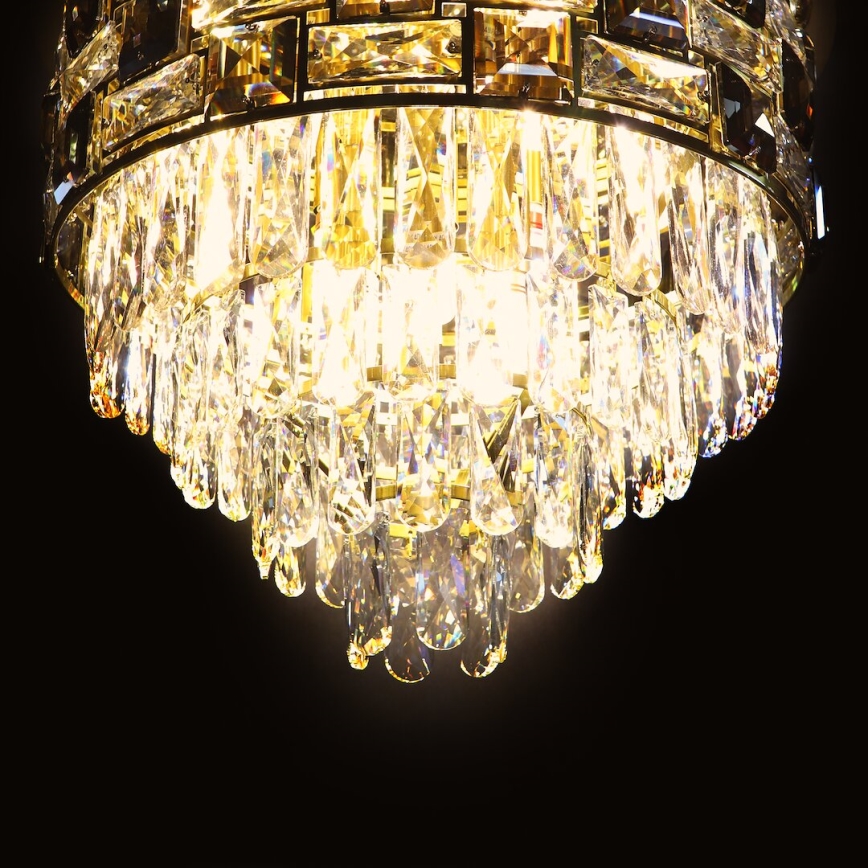 Plafon LUXURIA 9xE14/40W/230V śr. 48 cm złoty