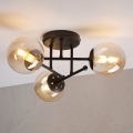 Plafon MALENA 3xE14/5W/230V brązowy/dymny beż