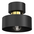 Plafon MARTI 1xE27/15W/230V czarny/złoty