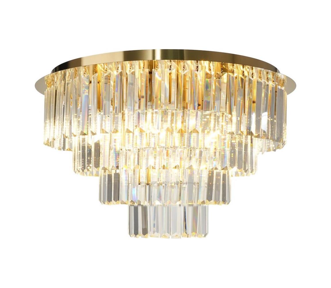 Plafon MILANO 9xE14/40W/230V złoty