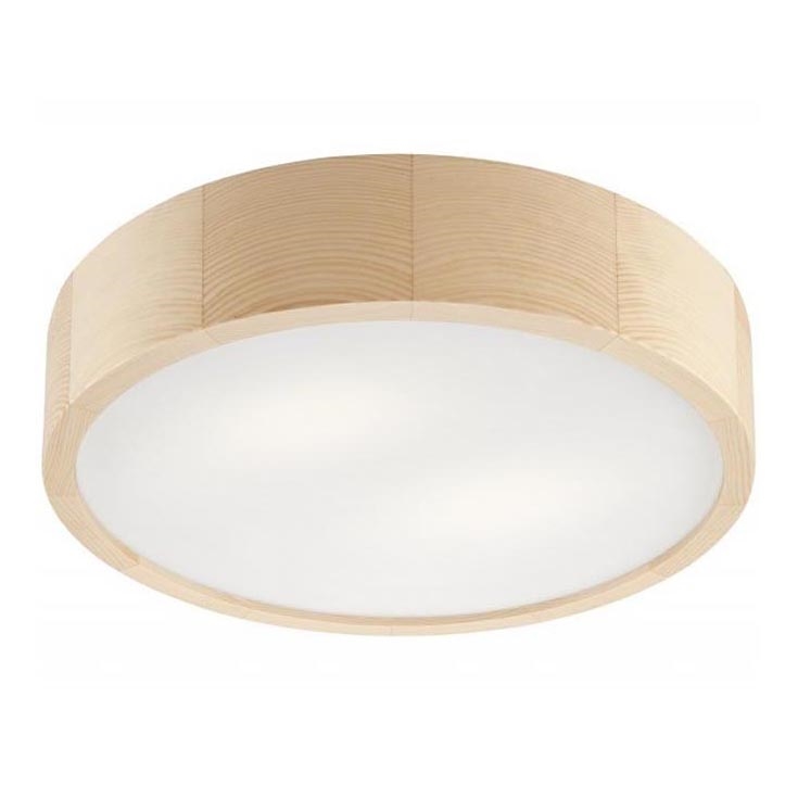 Plafon NATURAL 2xE27/60W/230V ø 37 cm sosna