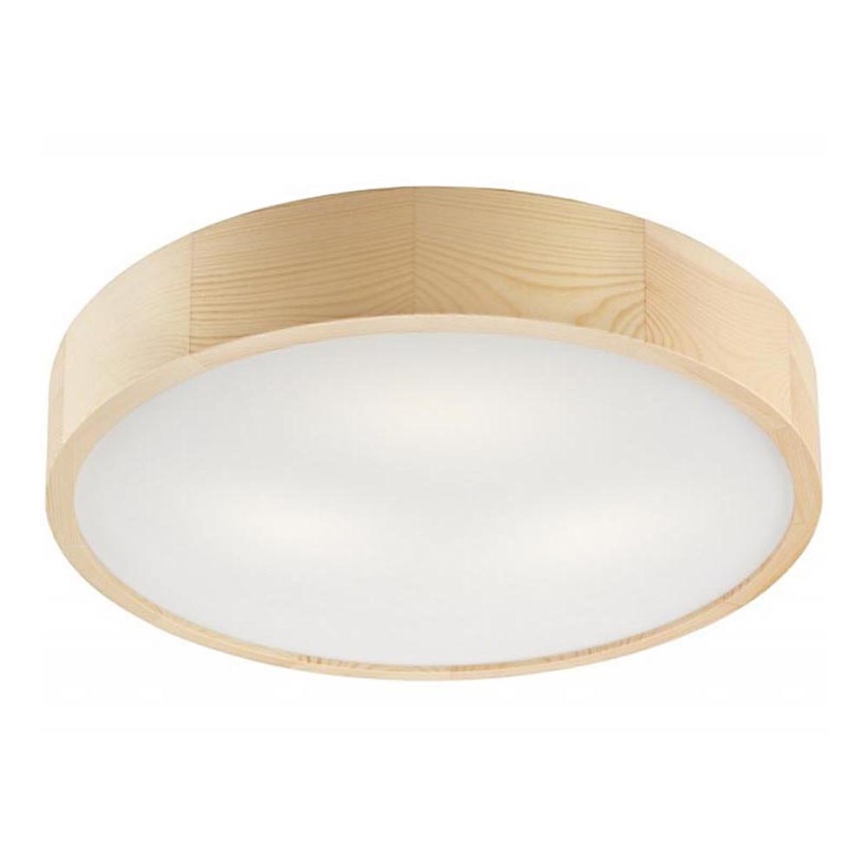Plafon NATURAL 3xE27/60W/230V ø 47 cm sosna