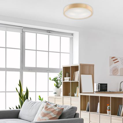 Plafon NATURAL 3xE27/60W/230V ø 47 cm sosna