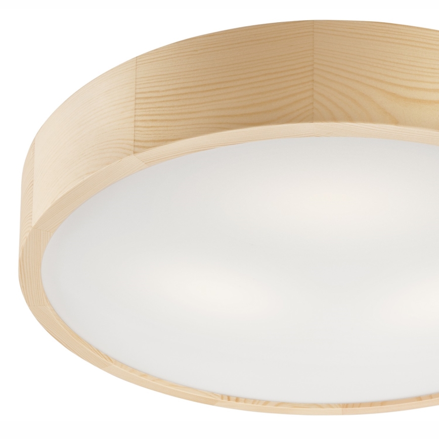 Plafon NATURAL 3xE27/60W/230V ø 47 cm sosna