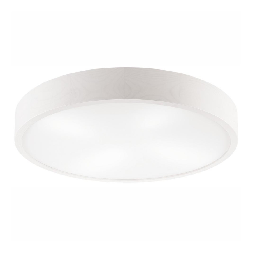 Plafon NATURAL 4xE27/60W/230V ø 57,5 cm biały/sosna
