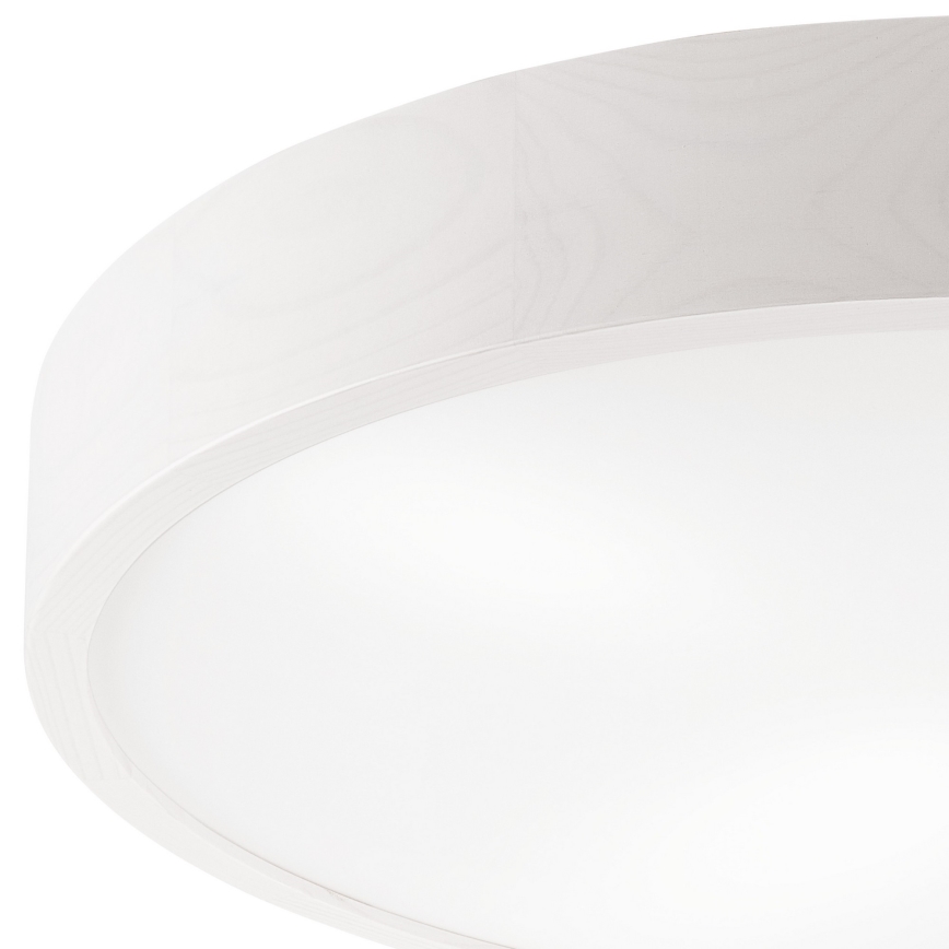 Plafon NATURAL 4xE27/60W/230V ø 57,5 cm biały/sosna