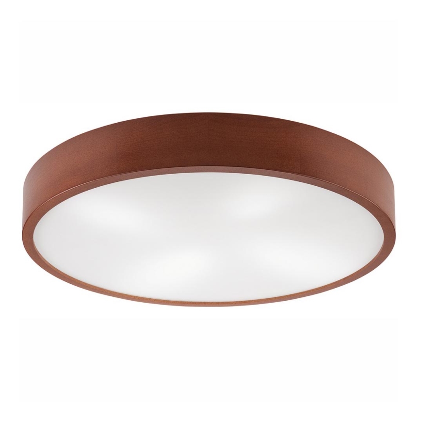 Plafon NATURAL 4xE27/60W/230V ø 57,5 cm sosna/brązowy
