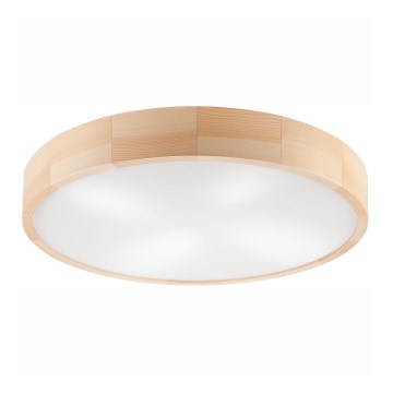Plafon NATURAL 4xE27/60W/230V ø 57 cm sosna