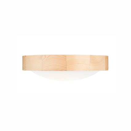 Plafon NATURAL SLIM 1xE27/60W/230V ø 27 cm sosna