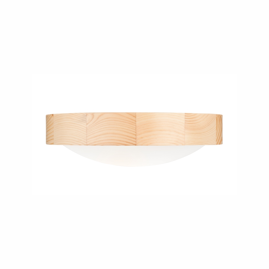 Plafon NATURAL SLIM 1xE27/60W/230V ø 27 cm sosna