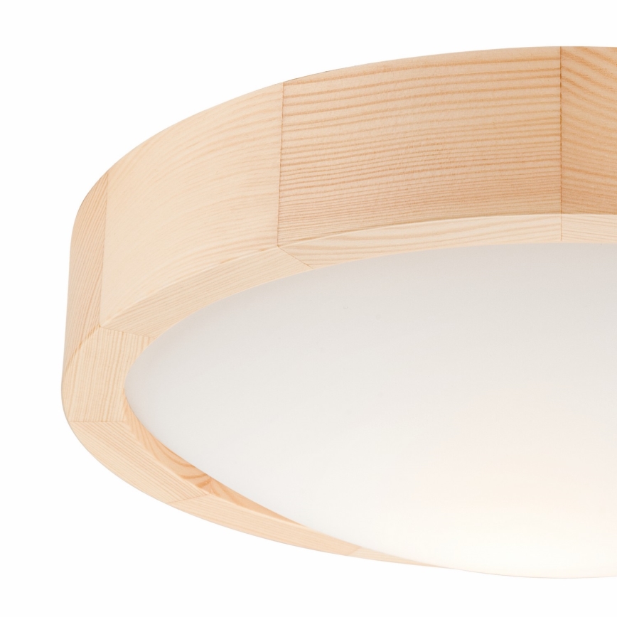 Plafon NATURAL SLIM 1xE27/60W/230V ø 27 cm sosna