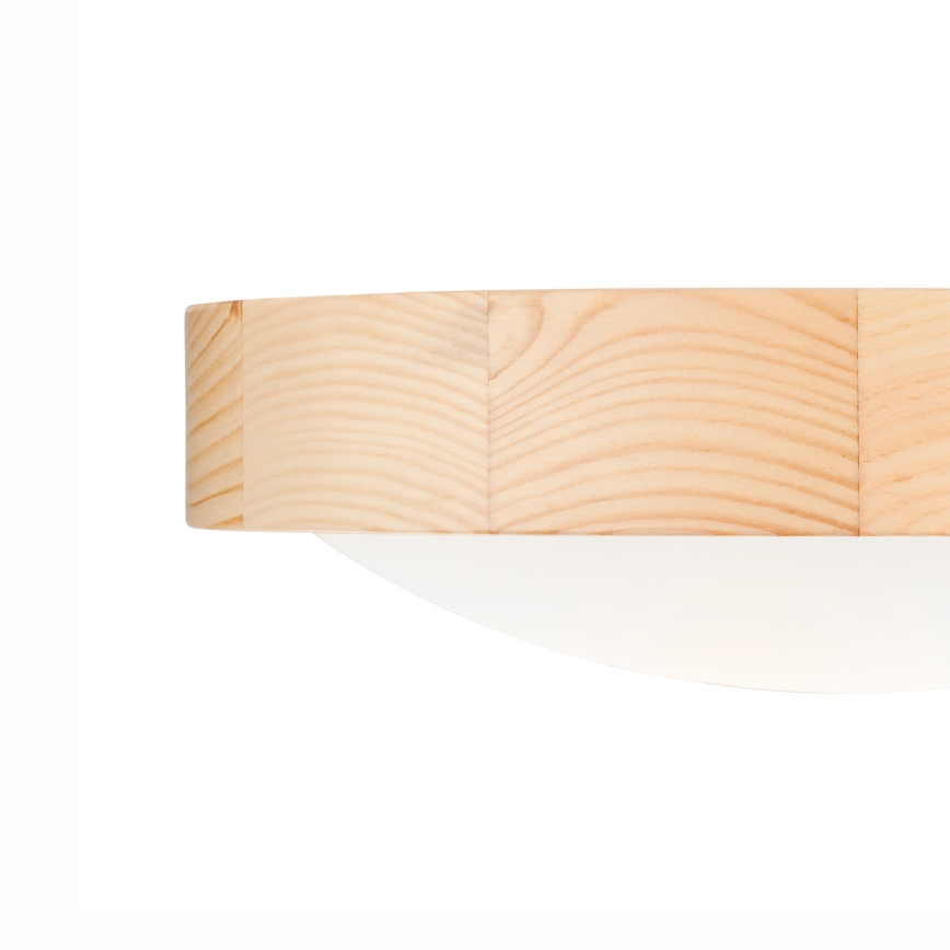 Plafon NATURAL SLIM 1xE27/60W/230V ø 27 cm sosna