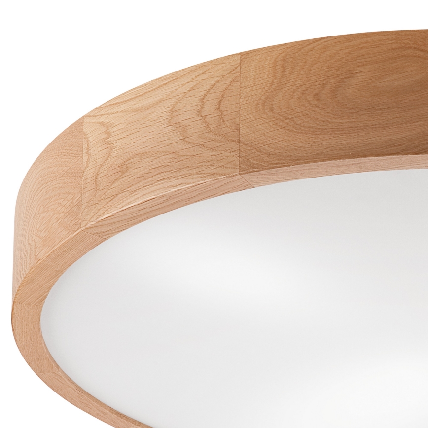 Plafon OAK 4xE27/60W/230V ø 57,5 cm dąb