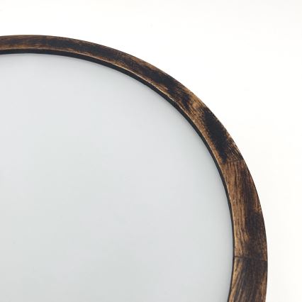 Plafon OAK SMOKY 1xE27/15W/230V ø 27,5 cm dąb/ciemnobrązowy