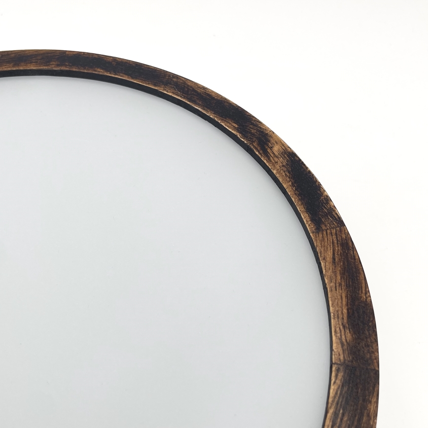 Plafon OAK SMOKY 1xE27/15W/230V ø 27,5 cm dąb/ciemnobrązowy