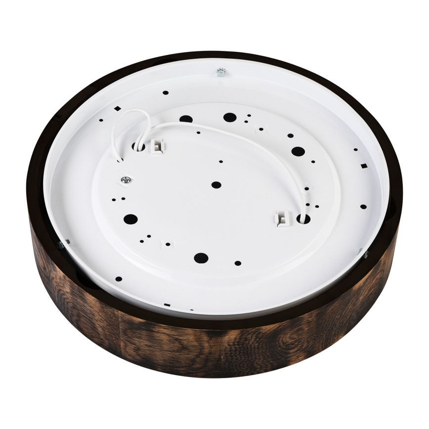 Plafon OAK SMOKY 2xE27/15W/230V ø 37,5 cm dąb/ciemnobrązowy