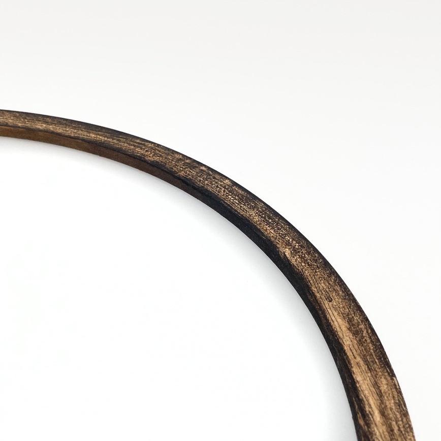 Plafon OAK SMOKY 2xE27/15W/230V ø 37,5 cm dąb/ciemnobrązowy