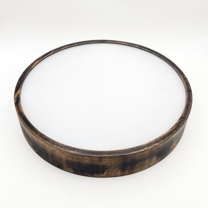 Plafon OAK SMOKY 3xE27/15W/230V ø 47,5 cm dąb/ciemnobrązowy