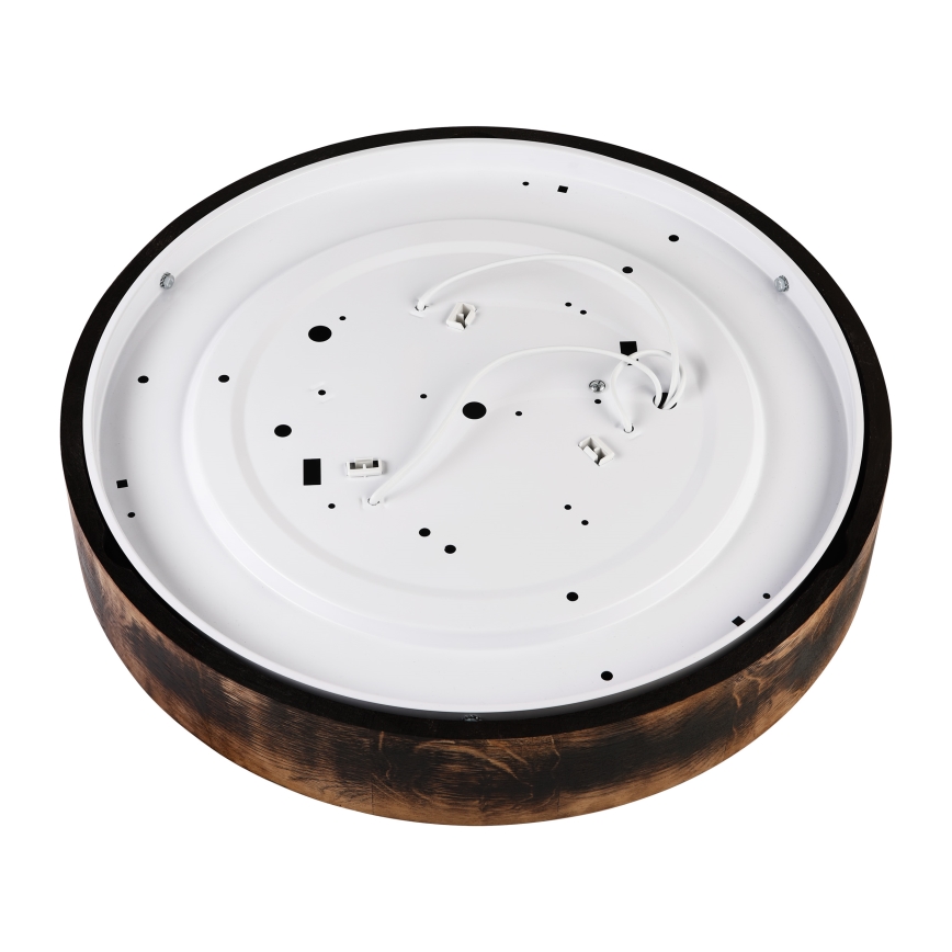 Plafon OAK SMOKY 3xE27/15W/230V ø 47,5 cm dąb/ciemnobrązowy