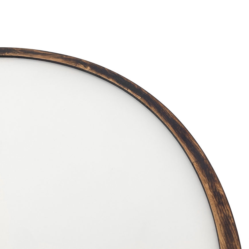 Plafon OAK SMOKY 3xE27/15W/230V ø 47,5 cm dąb/ciemnobrązowy