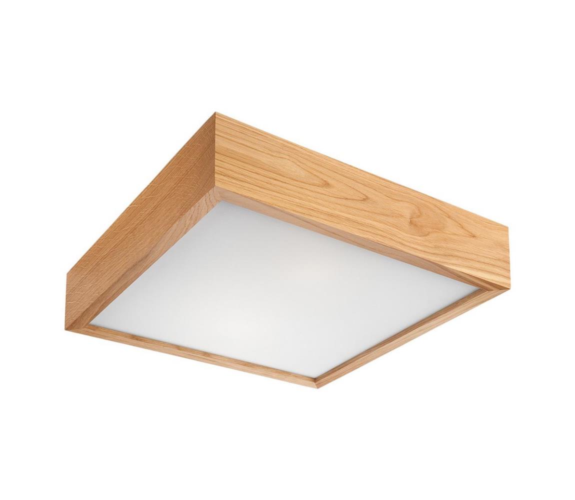 Plafon OAK SQUARE 1xE27/60W/230V dąb 27,5 cm