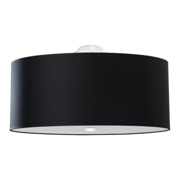 Plafon OTTO 6xE27/60W/230V śr. 70 cm czarny