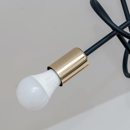 Plafon OXFORD 3xE27/15W/230V złoty/czarny