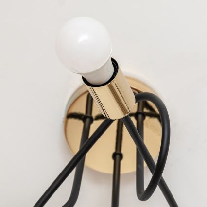 Plafon OXFORD 3xE27/15W/230V złoty/czarny