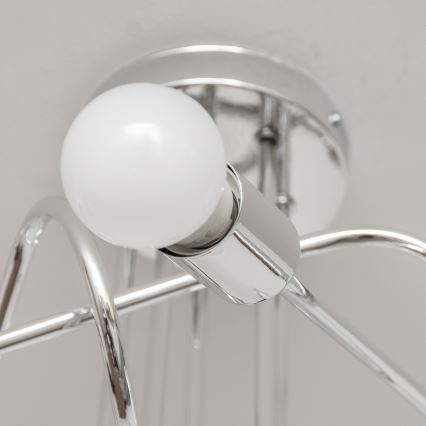 Plafon OXFORD 5xE27/15W/230V chrom błyszczący