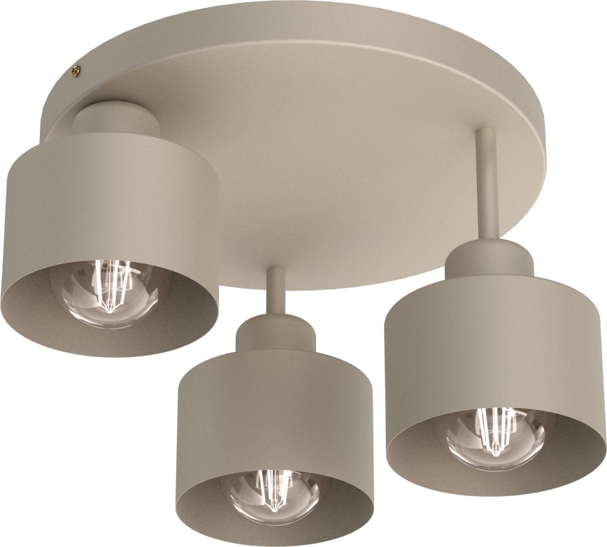 Plafon PARKLA 3xE27/15W/230V beżowy