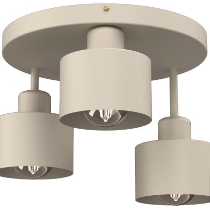 Plafon PARKLA 3xE27/15W/230V beżowy