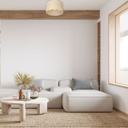 Plafon RATTAN natynkowy 3xE27/60W/230V rattan