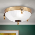 Plafon ROCCA 2xE27/60W/230V śr. 31 cm brąz/biały