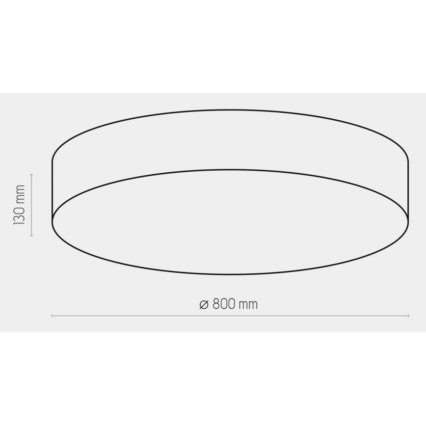 Plafon RONDO 6xE27/15W/230V śr. 80 cm biały