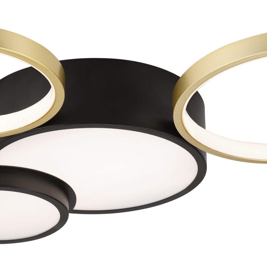 Plafon ściemnialny ALIZEE LED/30W/230V 3000-6500K czarny/złoty