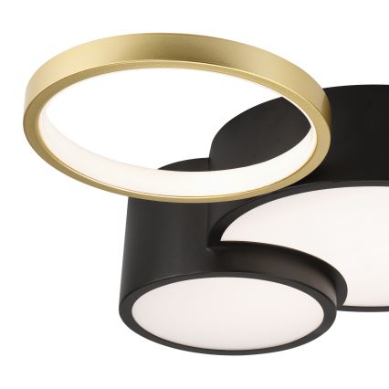 Plafon ściemnialny ALIZEE LED/30W/230V 3000-6500K czarny/złoty