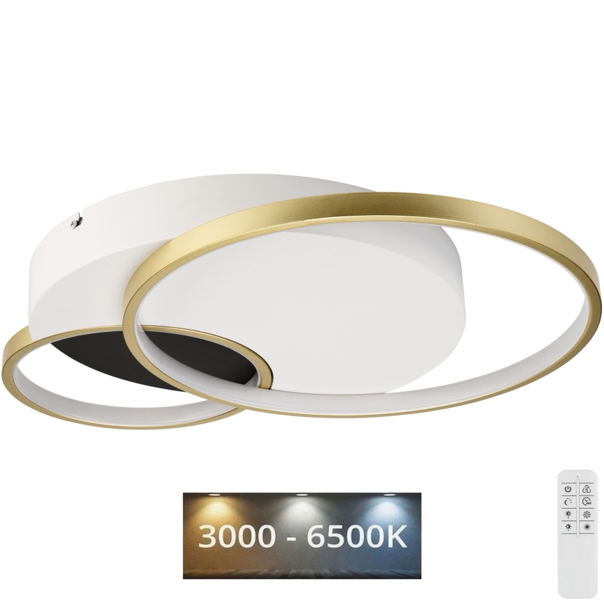 Plafon ściemnialny BENITO LED/31W/230V 3000-6500K biały/złoty