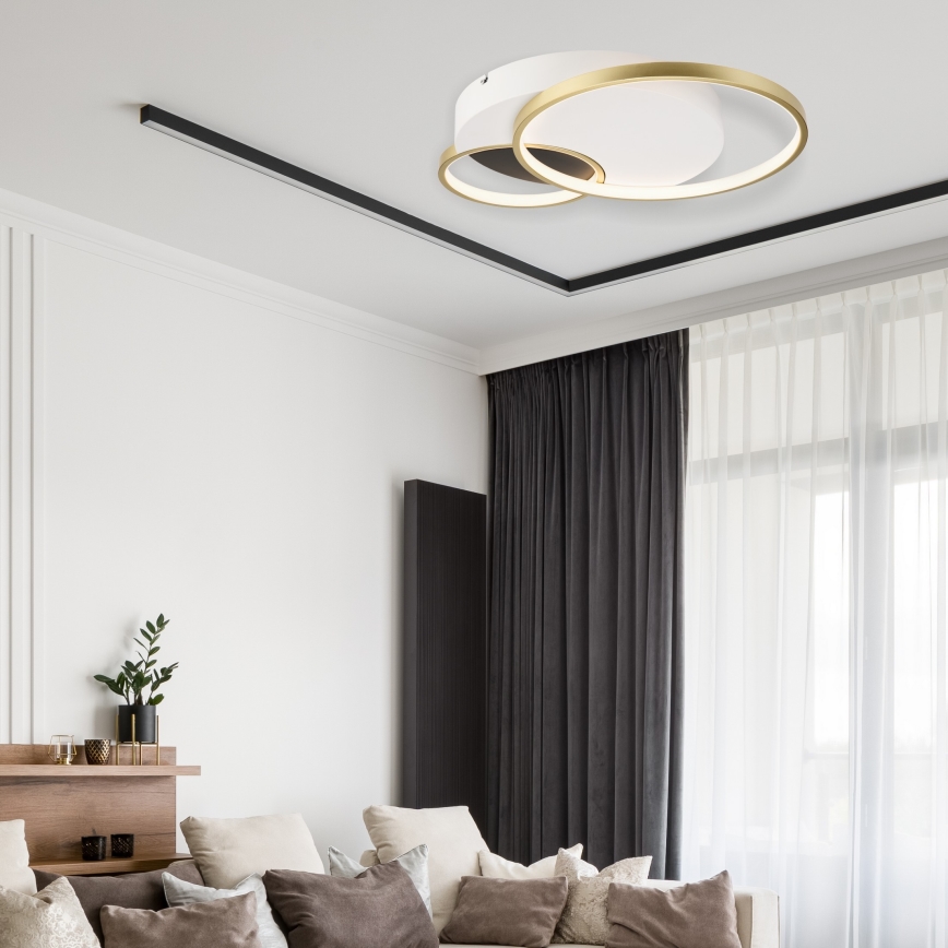 Plafon ściemnialny BENITO LED/31W/230V 3000-6500K biały/złoty