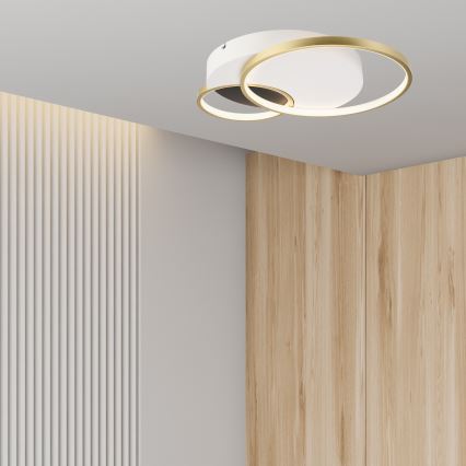 Plafon ściemnialny BENITO LED/31W/230V 3000-6500K biały/złoty