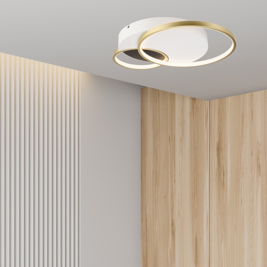 Plafon ściemnialny BENITO LED/31W/230V 3000-6500K biały/złoty