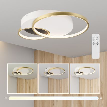 Plafon ściemnialny BENITO LED/31W/230V 3000-6500K biały/złoty