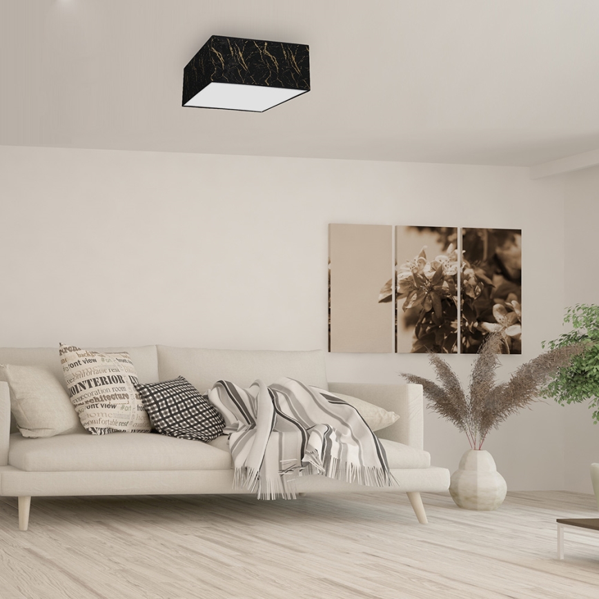 Plafon SENSO 2xE27/60W/230V czarny