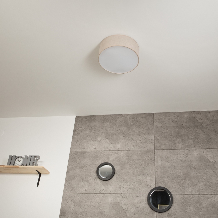 Plafon SIRJA 1xE27/60W/230V śr. 35 cm beżowy