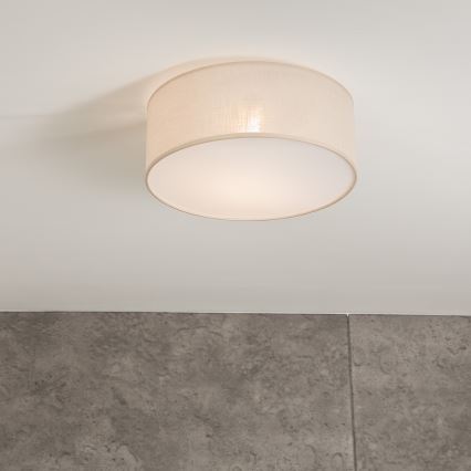 Plafon SIRJA 1xE27/60W/230V śr. 35 cm kremowy