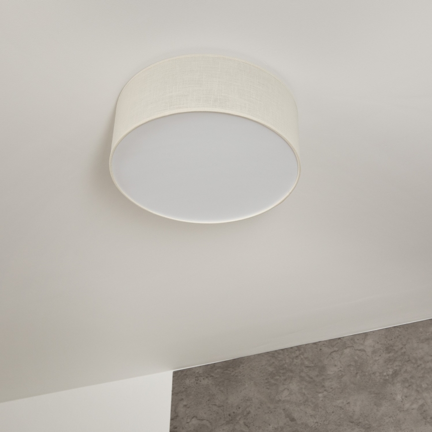 Plafon SIRJA 1xE27/60W/230V śr. 35 cm kremowy