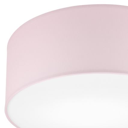 Plafon SIRJA PASTEL 1xE27/60W/230V śr. 35 cm różowy