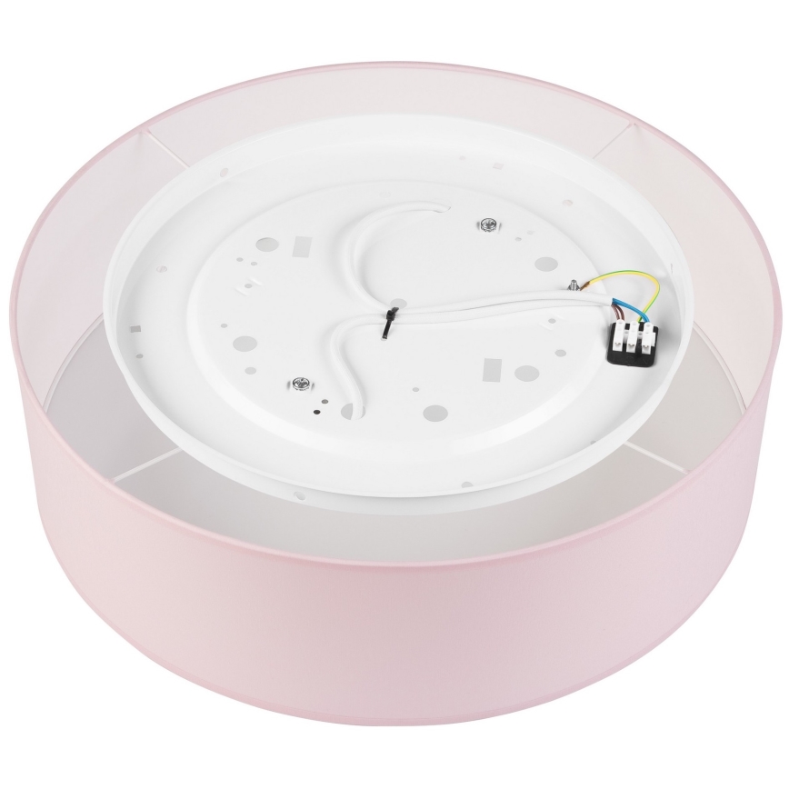Plafon SIRJA PASTEL 2xE27/60W/230V śr. 45 cm różowy